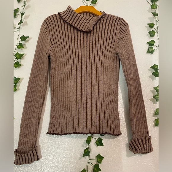 Massimo turtle neck knit sweater Thermal| Size L - Picture 6 of 13